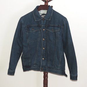 Stratford Collection Sherpa Lined Denim Trucker Jacket